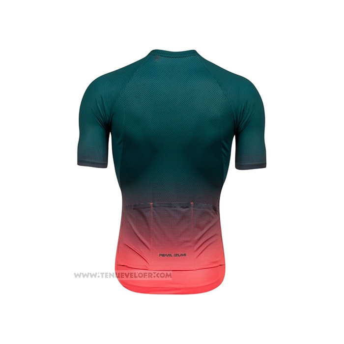 2021 Maillot Cyclisme Pearl Izumi Vert Rose Manches Courtes et Cuissard